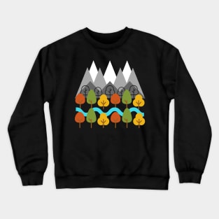 Mountains nature mountaineering hiking climbing Crewneck Sweatshirt